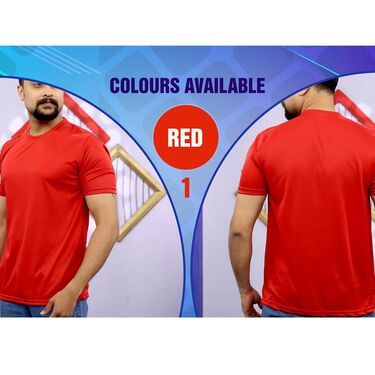 6)Fidato Pack of 10 Half Sleeves Round Neck T-shirts with Free Digital Watch