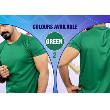 6)Fidato Pack of 10 Half Sleeves Round Neck T-shirts with Free Digital Watch